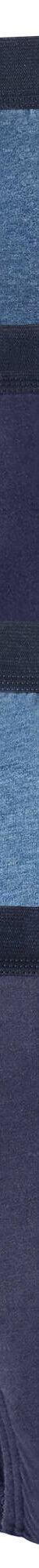 Slip fermé bicolore, taille haute - lot de 4 (jeans / marine) Slip fermé bicolore, taille haute - lot de 4 (jeans / marine)
